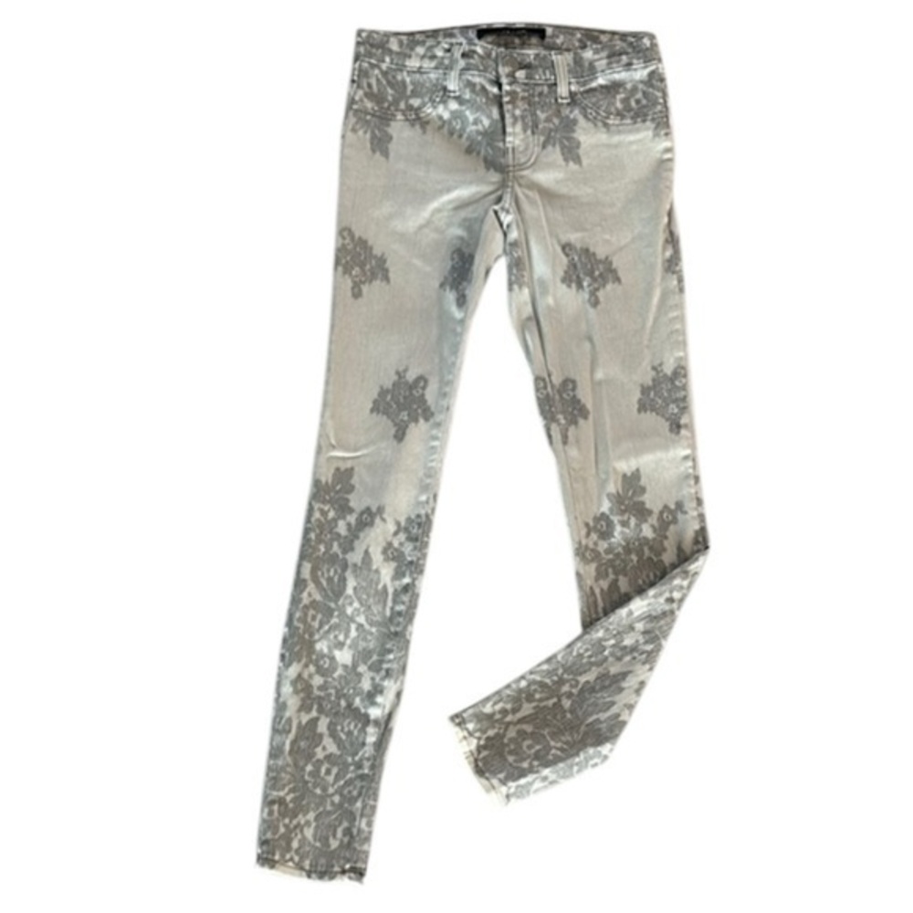 J Brand super skinny jeans Engin Lace print size 25